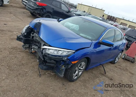 2017 Honda Civic Lx from USA, damaged, VIN 19XFC2F58HE061616